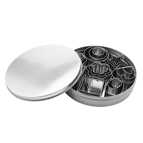 24-pack Mini Kakformar Set, Kakformar i Rostfritt Stål, Bakverk, Doughnut, Lera, Metall, Bröd