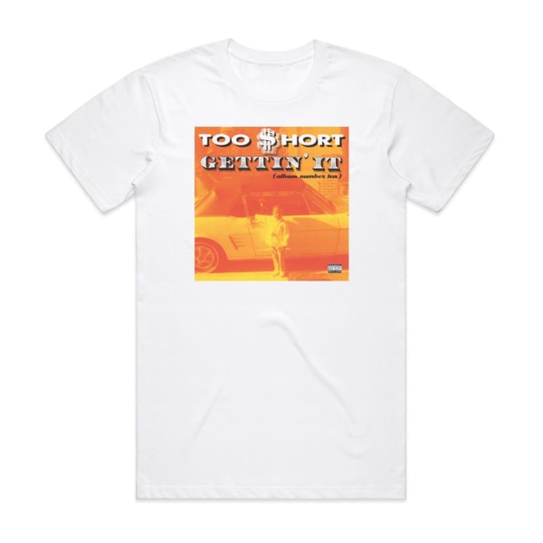 Too Short Gettin It Album Nummer Ti Album Cover T-Shirt Hvid XL