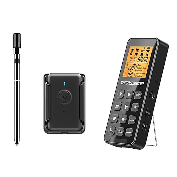 Digital Trådlös Kötttermometer - Mattermometer med 1 Sonda - Fjärrstyrd Mattermometer, F