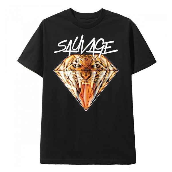 T-shirt för Herr Angry Tiger X Sauvage XXXL