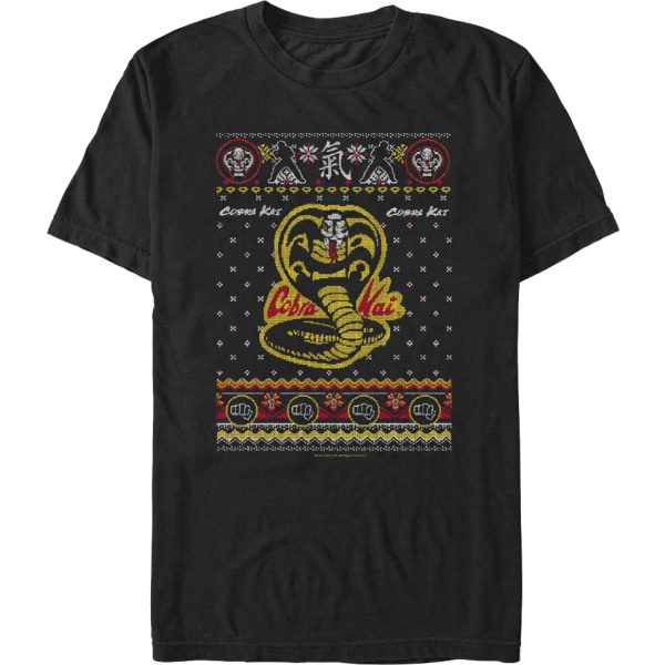 Dojo Logo Faux Grim Jultrøje Cobra Kai T-shirt M