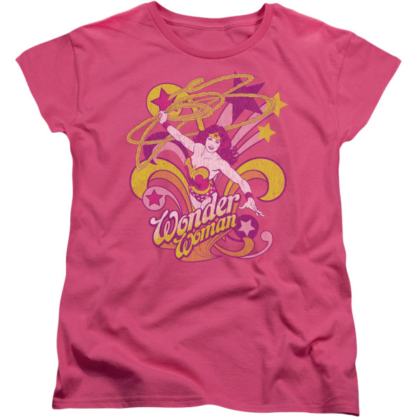 Ny Wonder Woman-skjorte for kvinner i rosa XL