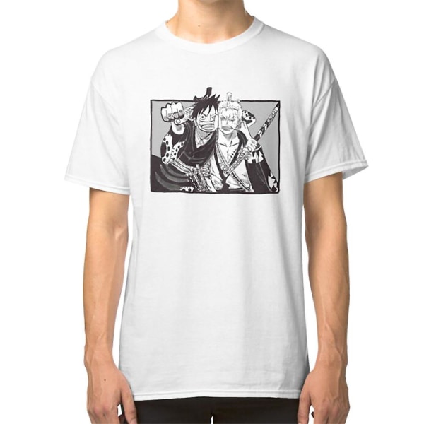 Luffy og Zoro Wano Kuni T-shirt S