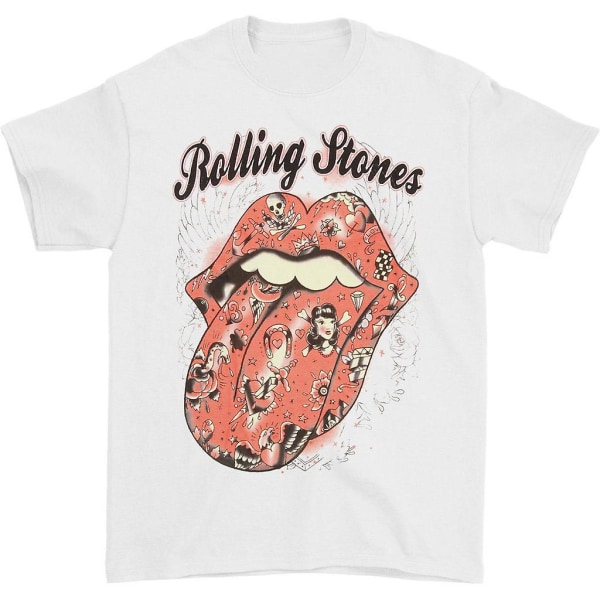 Rolling Stones Tattoo Flash T-skjorte XL