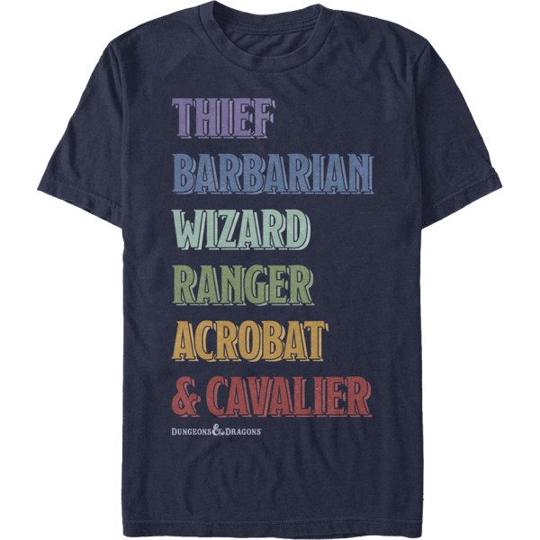 Character Titles Dungeons & Dragons T-Shirt L