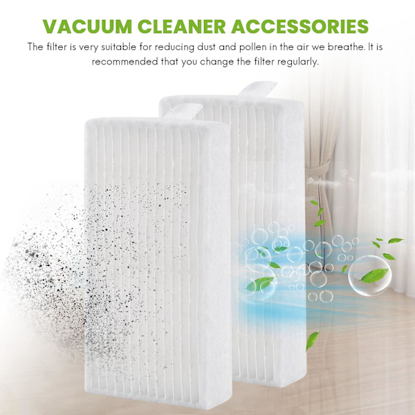 10 Pakk Premium HEPA-filtre for iLife V3s V5 V5s V3s Pro Robotstøvsuger