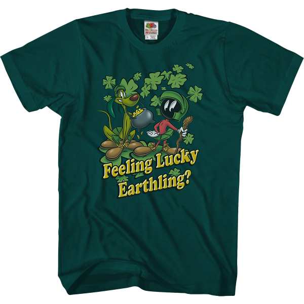 Feeling Lucky Earthling Looney Tunes T-shirt XL