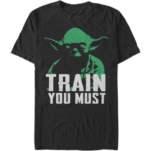 Yoda Træn Dig Må Du Star Wars T-Shirt M