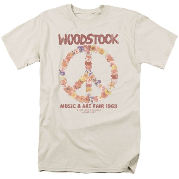 Woodstock 1969 Blommig Fredströja M