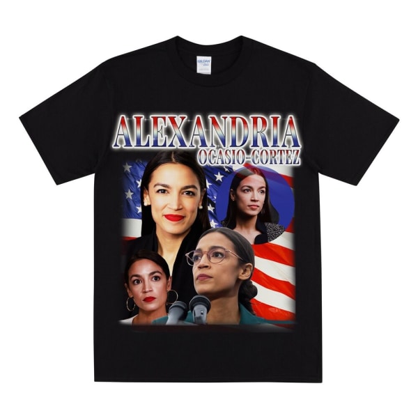 ALEXANDRIA OCASIO CORTEZ Hyllest T-skjorte Black XXL