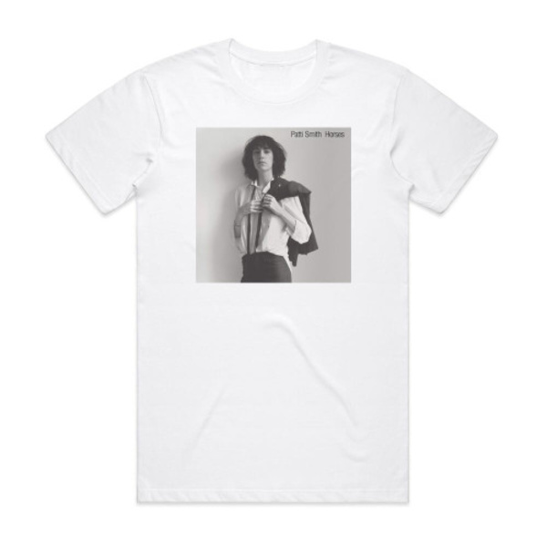 Patti Smith Horses Albumomslag T-shirt Vit XXL