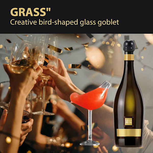 150 ml Luova Lintumaisen Muotoinen Cocktail-lasi Henkilökohtainen Molekyyli Savun Muotoinen Lasi Fantas