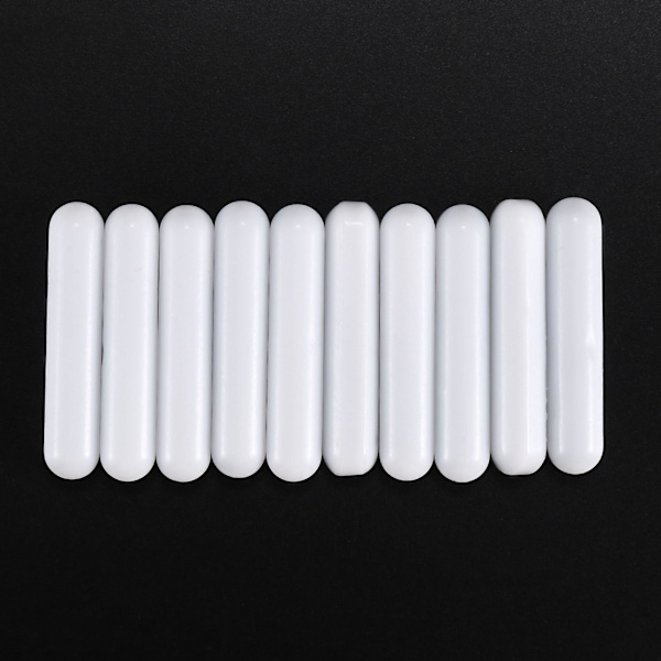 10 stycken magnetiska omrörare, omrörningsstavar, laboratorieomrörningsstavar, omrörningsplatta, magnetstavar, magnetisk kraft (8x40mm)