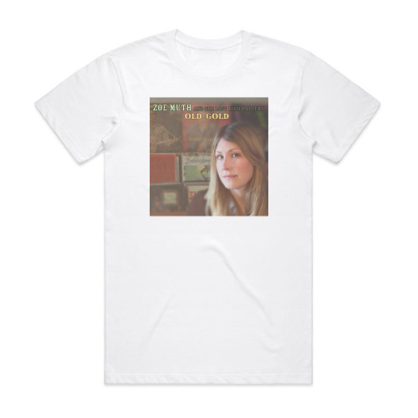 Zoe Muth and The Lost High Rollers Old Gold Album Cover T-Shirt Vit XXXL