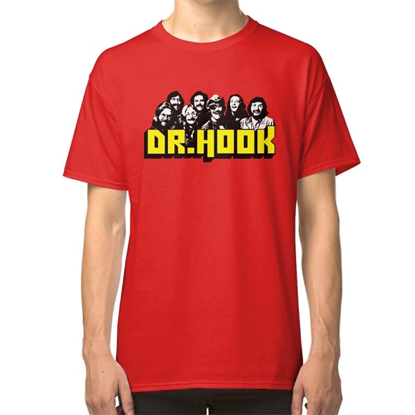 Dr Hook Skjorte, Klistremerke, Maske T-skjorte red XL