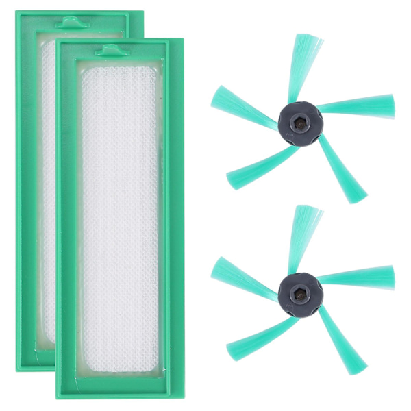 2-pack Robotdammsugare Delar för Vorwerk Kobold Vr200 Vr200 Ersättnings Hepa Filter + 2 S