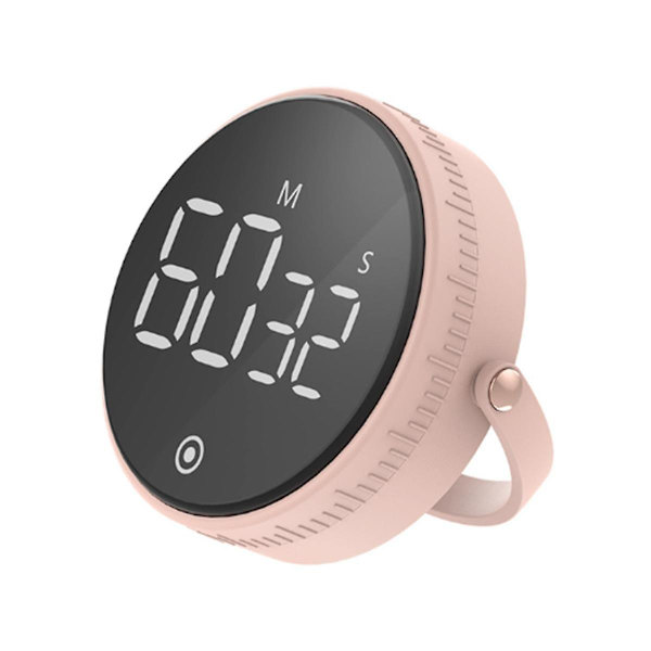 Kök Klocktimer Nedräkning Stoppur LED Skrivbordslarm Kök Magnetisk Digital Timer (Rosa)