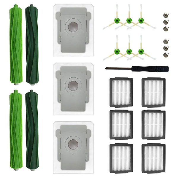 Gummibørstefilter for I7+ J7 Plus J7+ I3 Plus I3+ I4 I4+ I6 I6+ I8 I8+ E5 E6 E7