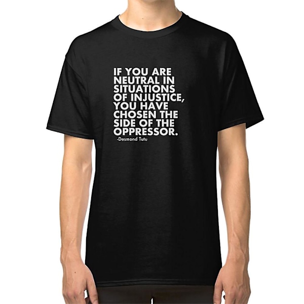 T-shirt med citat om menneskerettigheder - Protest - Politisk S