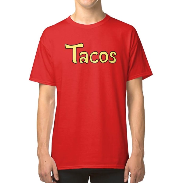 Tacos T-skjorte red XXL