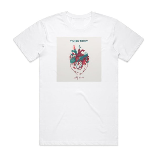 Yours Truly Self Care Album Cover T-shirt Hvid M