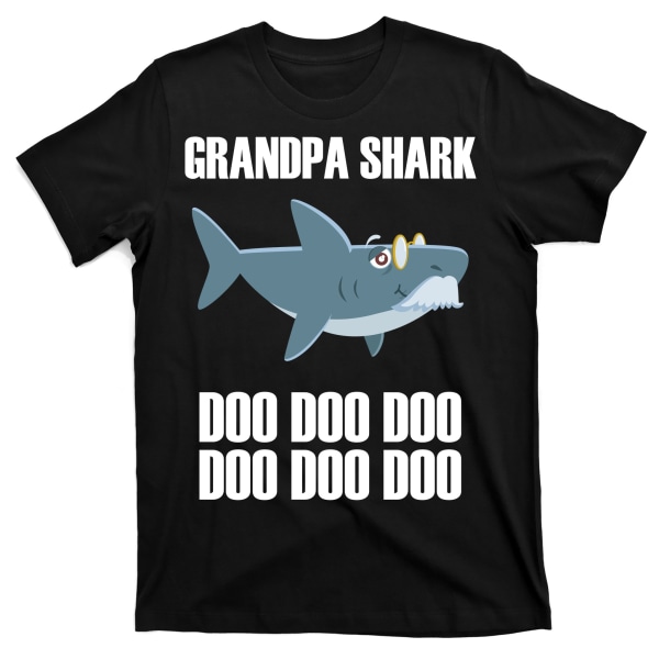 Rolig Doo Grandpa Shark T-shirt XXL