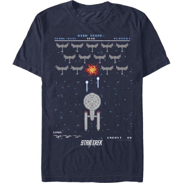 Enterprise Invaders Star Trek T-shirt XXXL