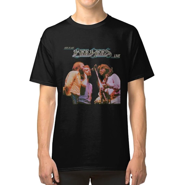 Bee Gees Live Tour T-shirt med klassisk retrodesign XL