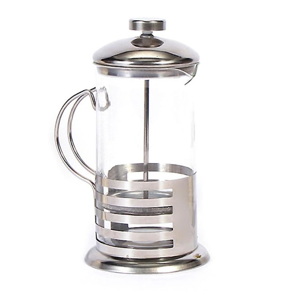 Manuell kaffebryggare espressomaskin kanna fransk kaffe te percolator filter rostfritt stål glas tekanna c