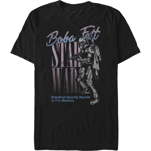 Største Bounty Hunter Boba Fett Star Wars T-skjorte L