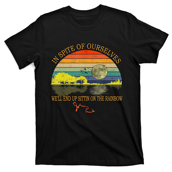 På Trods Af Os Selv Ender Vi Med At Sidde På Regnbuen T-Shirt M