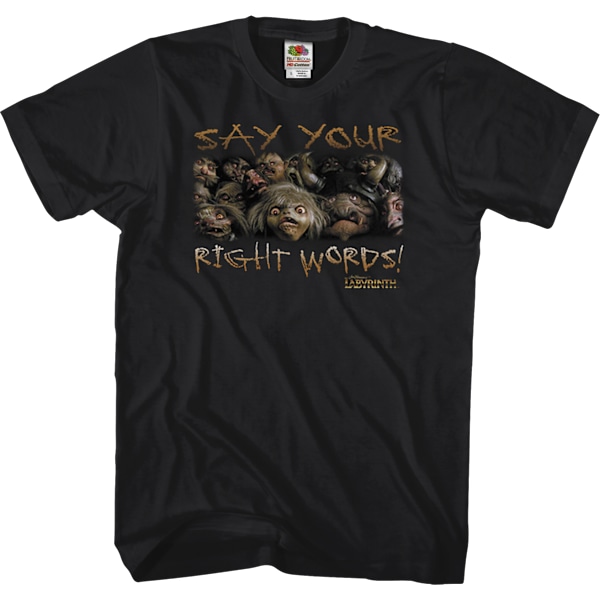 Say Your Right Words -labyrinttipaita L