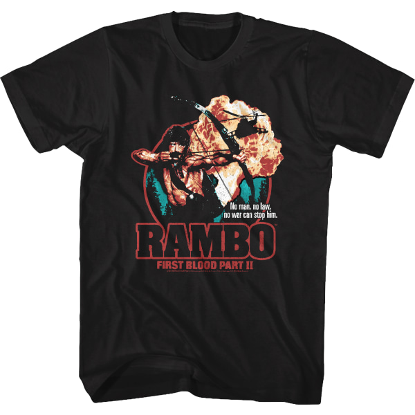 First Blood Part II Collage Poster Rambo T-shirt XL