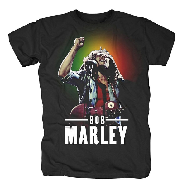 Bob Marley Rasta Gradient Live T-skjorte L