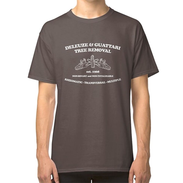 Deleuze and Guattari Tree Removal T-shirt black S