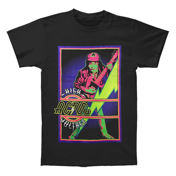 ACDC High Voltage Svartljus T-shirt L