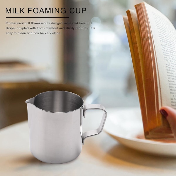 Mjölkkanna Mjölkkanna Mjölkskål i rostfritt stål Skumning Craft Coffee Latte Mjölkskumning