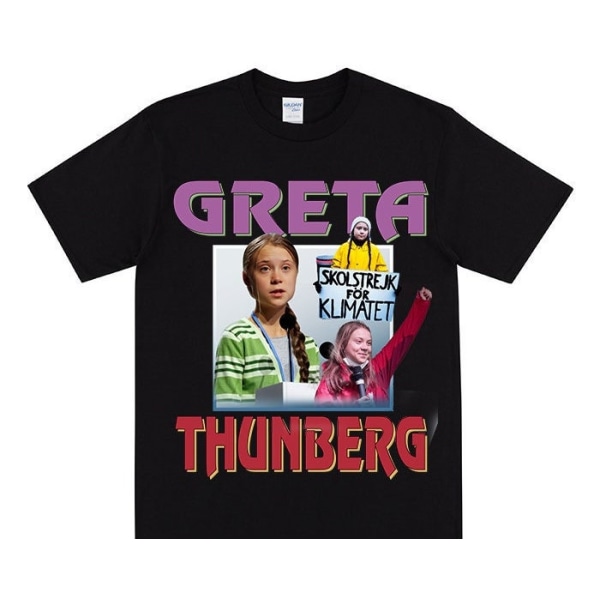 GRETA THUNBERG Homage T-shirt Black XXXL