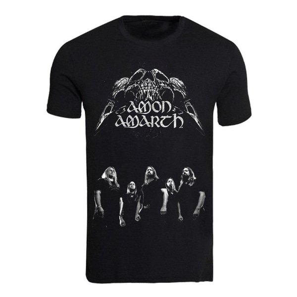 Vintage Rock Black Tee Shirt Amon Amarth 002 M