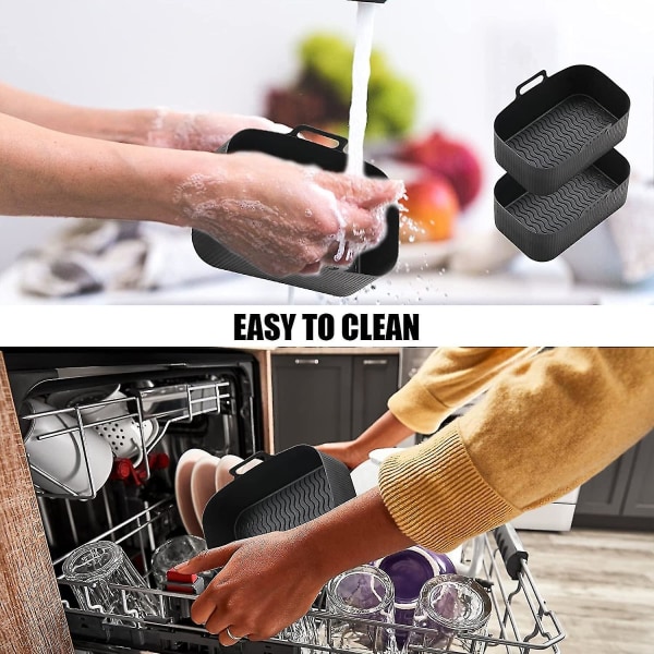 Silikonformar för Ninja Air Fryer Dual, Återanvändbara Silikonformar för Ninja Air Fryer Tillbehör, Airfryer Formar Airfryer Tillbehör