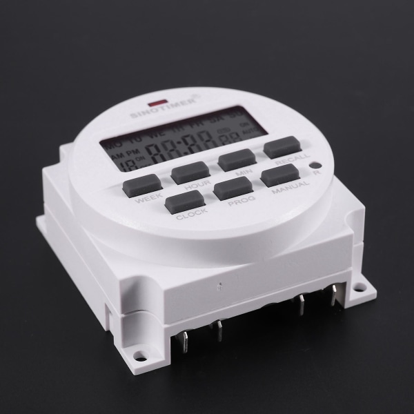 4X Sinotimer Tm618h-2 220V AC Digital Tidssbryter Utgangsspenning 220v 7 Dager Ukentlig Programmerbar Tid