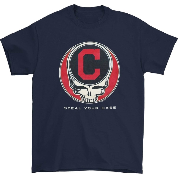 Grateful Dead Cleveland Indians Steal Your Base T-skjorte L