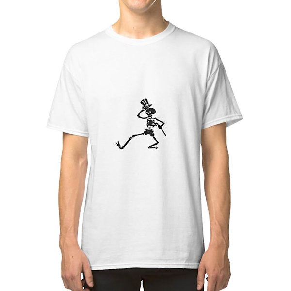Dansende Skjelett Grateful Dead Fanart T-skjorte M