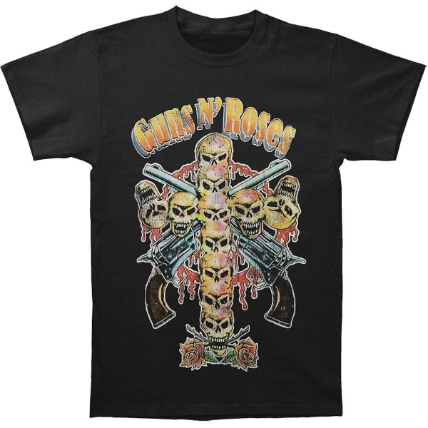 Guns N Roses Skull Cross 80-tall T-skjorte XXXL