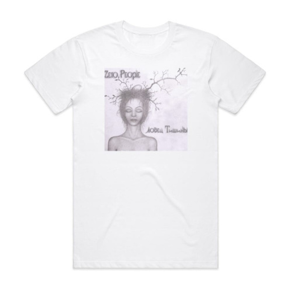 Zero People Album Cover T-Shirt Hvid XL