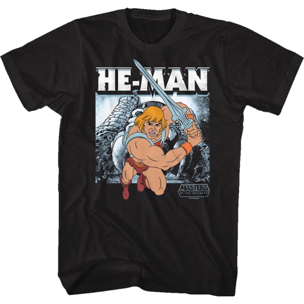 He-Man Slott Grayskull Action Pose Masters of the Universe T-shirt S