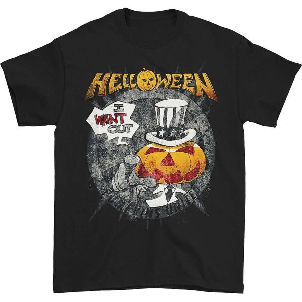 Helloween I Want Out Tour Tee T-shirt L