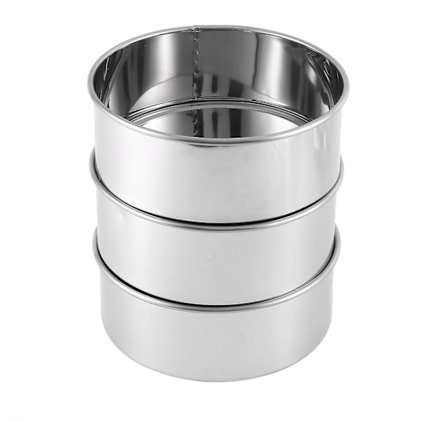 6 Tommer Rund Kakeform Baking, Rustfritt Stål Kakeform Sett med 3, Mini Kakeform