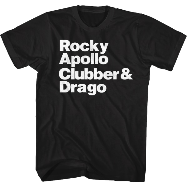 T-shirt med navnet Rocky S