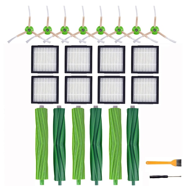 21 deler Rullebørste Hepa Filter Sidebørste for Irobot Roomba I7 E5 E6 I-serien Robotstøvsuger